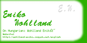 eniko wohlland business card